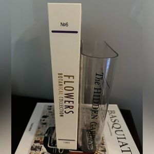 ✨NEW🌿Target Bullseye Playground 2024 Clear Book Shape Vase and storage book